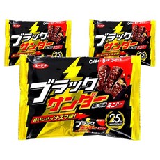 Yurakuseika 有樂製菓 黑雷迷你棒, 3個, 146g