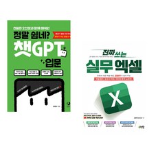 정말 쉽네? 챗GPT 입문 + 진짜 쓰는 실무 엑셀 (전2권) (추천도서)