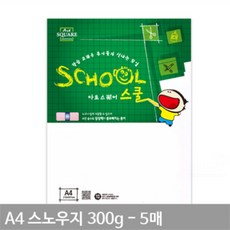 꼬지마켓 스노우지300g 5장 고급인쇄용지