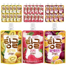 로엘 더 가벼워진 팅글 곤약젤리 3종 28팩 골드키위 10팩+리치 10팩+패션후르츠 8팩, 2.24kg, 1세트