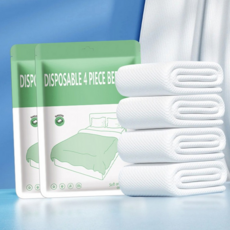 루체트리 침구류 일회용 침대 시트 침구류 시트커버 세트 베개 이불커버 여행용 숙박