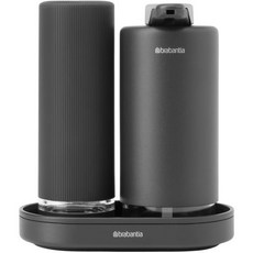 브라반티아 - 핸드 앤 디쉬 비누 텍스처 트레이 압착기용 스타일리시 디스펜서 2개가 포함된 싱크스타일 세트 미네랄 인피니트 그레이 2개 6.8온스, 2 x 200ml, Mineral Infinite Gray, 1개