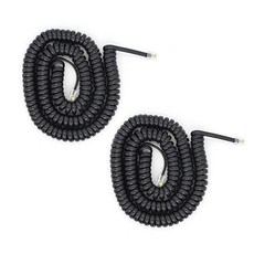 Telephone Handset Cord Detangler Cable Pure-Copper Coiled 1.56 to 13 Feet Uncoiled Landline Phone, Telephone Handset Cord Detangl