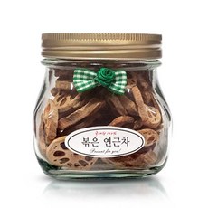 산해랑 명품 연근차 100g 답례품 전용 수제차(유리), 1개