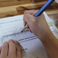 라온지니 미니 각도기 삼각자 4P 자유자 삼각자세트 직각자