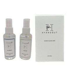 [1+1]향긋 손소독제 클린미스트 휴대용 60ml 2종, 티트리+티트리