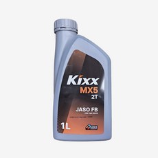 Kixx MX5 2행정 엔진오일 JASO FB 25:1 혼합 엔진톱 예초기 2싸이클, 1개