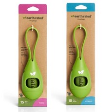 莎賓與嘉思帕 Earth Rated 保衛地球 附撿便袋15個 輕巧方便 寵物清潔必備, 1個, 環保撿便器2代 (無香)