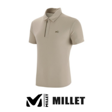 [백화점 매장판] 밀레 남성 소프트 카라티셔츠 심플 기본 등산복 등산티셔츠 아웃도어 낚시 골프 반소매 피케 티셔츠