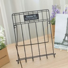 철제 이젤 브로셔거치대 사진거치대, 블랙