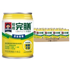 QUAKER 桂格 完膳 營養素 原味無糖, 250ml, 24罐