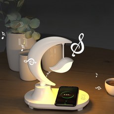 심플 블루투스 스피커 앰비언트 라이트 충전 디지털, TB-35SDW-01 화이트, 단일 모델