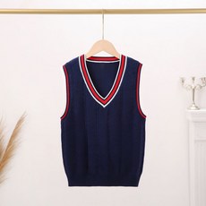 Rubikijeu 青少年Instagram風格V領針織背心 B103