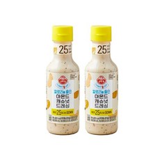 LIGHT&JOY 칼로리를 줄인 아몬드캐슈넛드레싱 290g 2개 감칠맛 간편식, 1세트