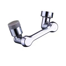 小優購物 通用機械臂萬向延長器 1080度旋轉防濺水嘴起泡器 洗漱神器 臉盆水龍頭延長器, 1個, 1080°水龍頭起泡器-[細頭]