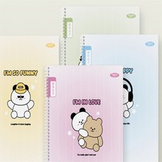 초등 받아쓰기 연습 스프링 제본 공책, 랜덤1개