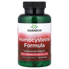 Swanson Homocysteine Formula 캡슐, 1개, 120정