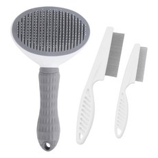 3in1 서온리 안아픈 고양이 강아지 죽은 털 제거 브러쉬 슬리커, 1세트