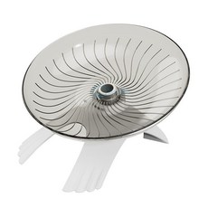 倉鼠跑輪 倉鼠跑道 倉鼠玩具 鼠鼠跑輪 倉鼠飛碟跑輪跑步輪靜音滾輪18CM轉輪金絲熊帶支架寵物用品玩具, 1個