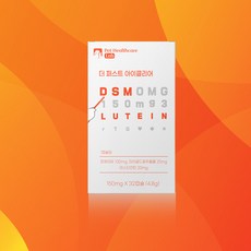 국내최초 DSM 루테인 원료 투입 순수 기능성 성분 강아지 고양이 눈건강 영양제 "더 퍼스트 아이클리어" 눈물자국개선, 32정, 눈물개선/눈건강, 1개