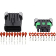 자동차 전기 커넥터 10핀 15 시리즈 방수방진 터미널 DJ7101Y151121 10P수암 플러그 10세트, 10 세트, Female Plug