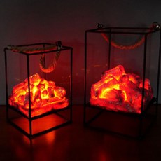 불타는 장작 LED 불멍 무드등 벽난로 LED 조명 크리스마스 촛불 양초 캔들 캠핑 조명 램프 소품 장식, 엔틱LED장작 불멍등-A