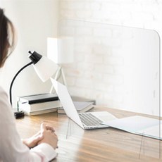 신진엘디자인 관공서 창구 파티션 스탠드형 투명 아크릴 칸막이 책상가림막, 600x400 막힘