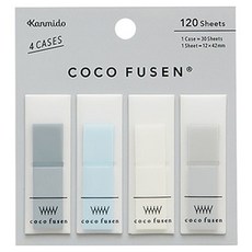Kanmido Cocohusen 4格索引貼紙 中型, 1個, 120入