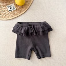 女童打底襪夏款新款兒童百搭休閒褲夏季韓版洋氣純色蕾絲花邊短褲