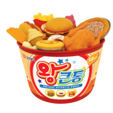 오즈토이 왕큰통 패스트푸드 버킷 주방 소꿉놀이, mix, 3개