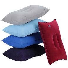 프레시스트 여행용 캠핑 에어 베개, 1개, 네이비(대)