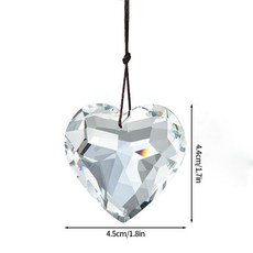 태양 포수 야외 바람 종소리 장식 심장 모양 인공 크리스탈 무지개 정원 선물, [00] S6, [00] as picture show