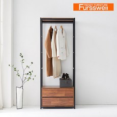 퍼스웰 리몬 드레스룸시스템행거600 2단서랍장행거(SG_149), 새틴그레이