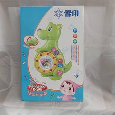台灣出貨 贈品出清 售出恕不接受退換貨服務 寶寶玩具 幼童玩具 早教玩具 啟蒙玩具 學習玩具 嬰幼兒玩具, 1個, 袋鼠音樂鼓