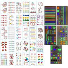 花紋紋身貼紙, 海獺款, 1套