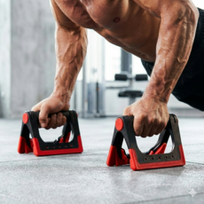 더웅 접이식 휴대용 푸쉬업바, 레드