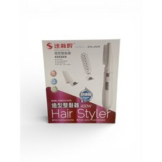 達新牌 ES-201 造型整髮器 450W 三段溫度 過熱保護 附集風器髮梳髮捲, 1個
