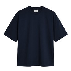탑보이 세미오버핏 크롭 스판 분또 라운드넥 반팔 티셔츠 (HDL001)