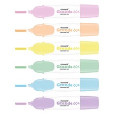 모나미 그랑데 형광펜 604 파스텔 대용량, 파스텔핑크, 1ea