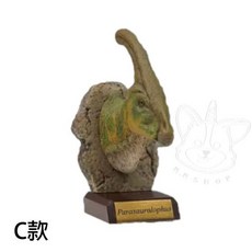 M.M小舖 Qualia 轉蛋 扭蛋 擬真恐龍頭像收藏 暴龍 三角龍 全4款, 1個, C款/副櫛龍款1D452