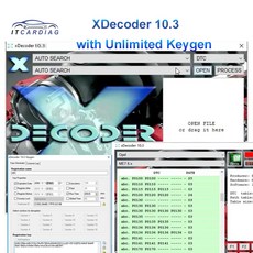 XDecoder 10.3 DTC 리무버 DTC OFF 삭제 소프트웨어 많은 노트북에서 오류 해제 신제품, 1개