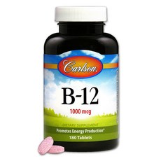 Carlson 維他命B-12錠 1000mcg, 1罐, 180顆