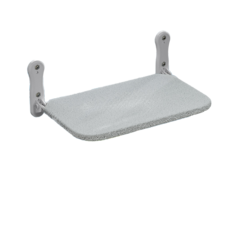 貓咪窗戶吸盤吊床 貓窩, 1個, 灰色-絨布