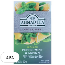 아마드티 페퍼민트 레몬 티, 1.5g, 20개입, 4개