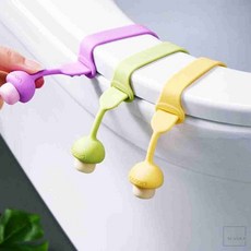 엠비아6 실리콘 변기커버 변기위생손잡이, 퍼플