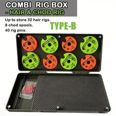 리그트립 잉어 낚시 리그 보관 케이스 스톱 핀 폼이 컴팩트 용기 측정봉 자석, 1개