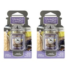 1+1 양키캔들 차량용 방향제 카자얼티메이트, 2개, 레몬라벤더