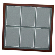 원목 게시판 포켓형 6구 사무용 공지 사항 게시판 알림판 벽걸이 실내, 아이보리