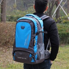70L超大容量雙肩背包，戶外登山旅行行李包，男女通用款, 8222（70升）藍色