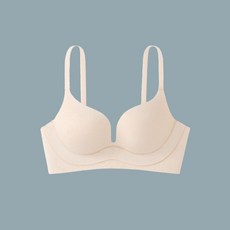 OniWear 條紋深V無鋼圈內衣 無痕聚攏內衣